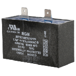 Capacitor, Run Single, 7.5 Mfd, 440V, Rectangular